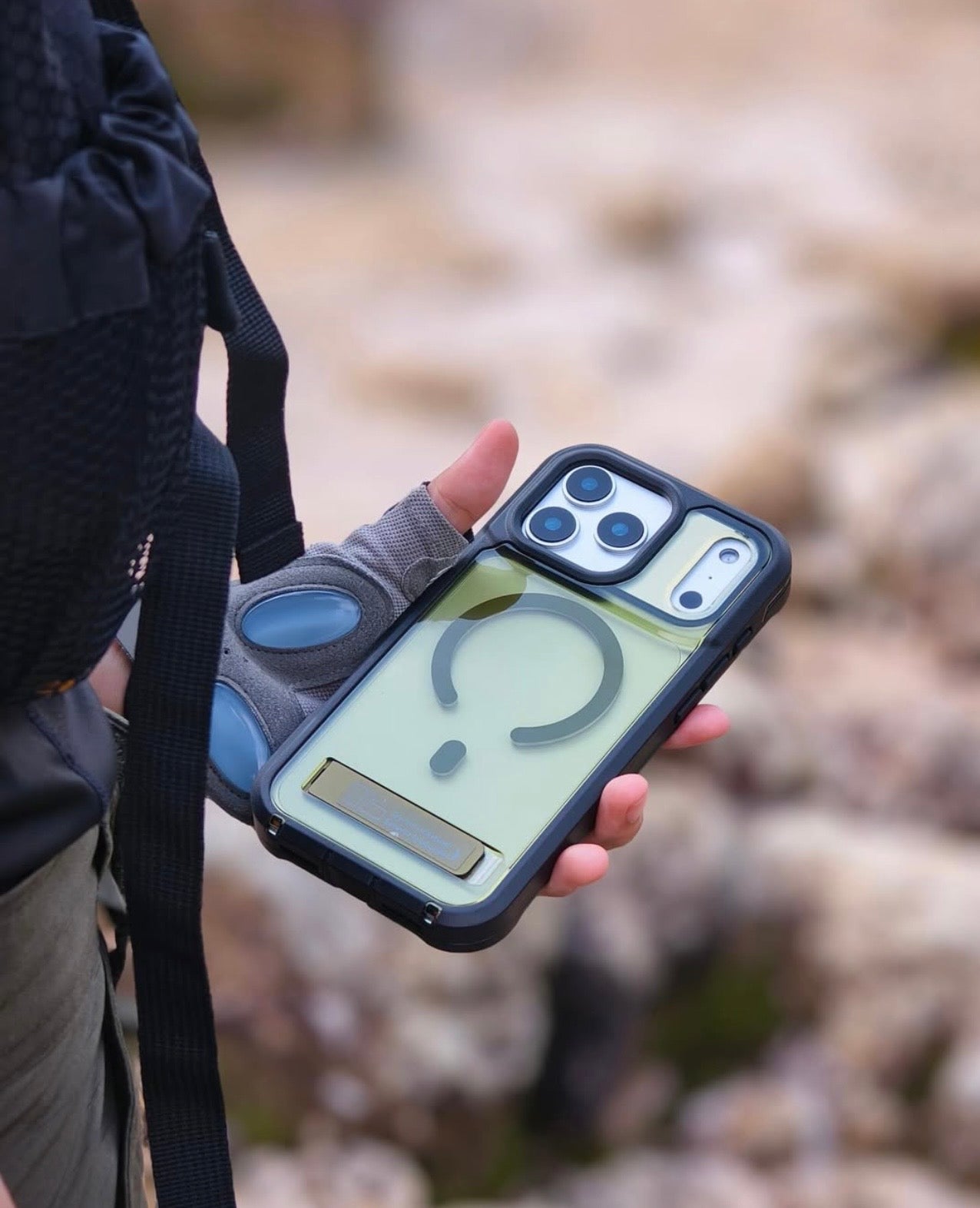 Cover iPhone 17 Pro Max | ZAGG Rainier Snap con Kickstand