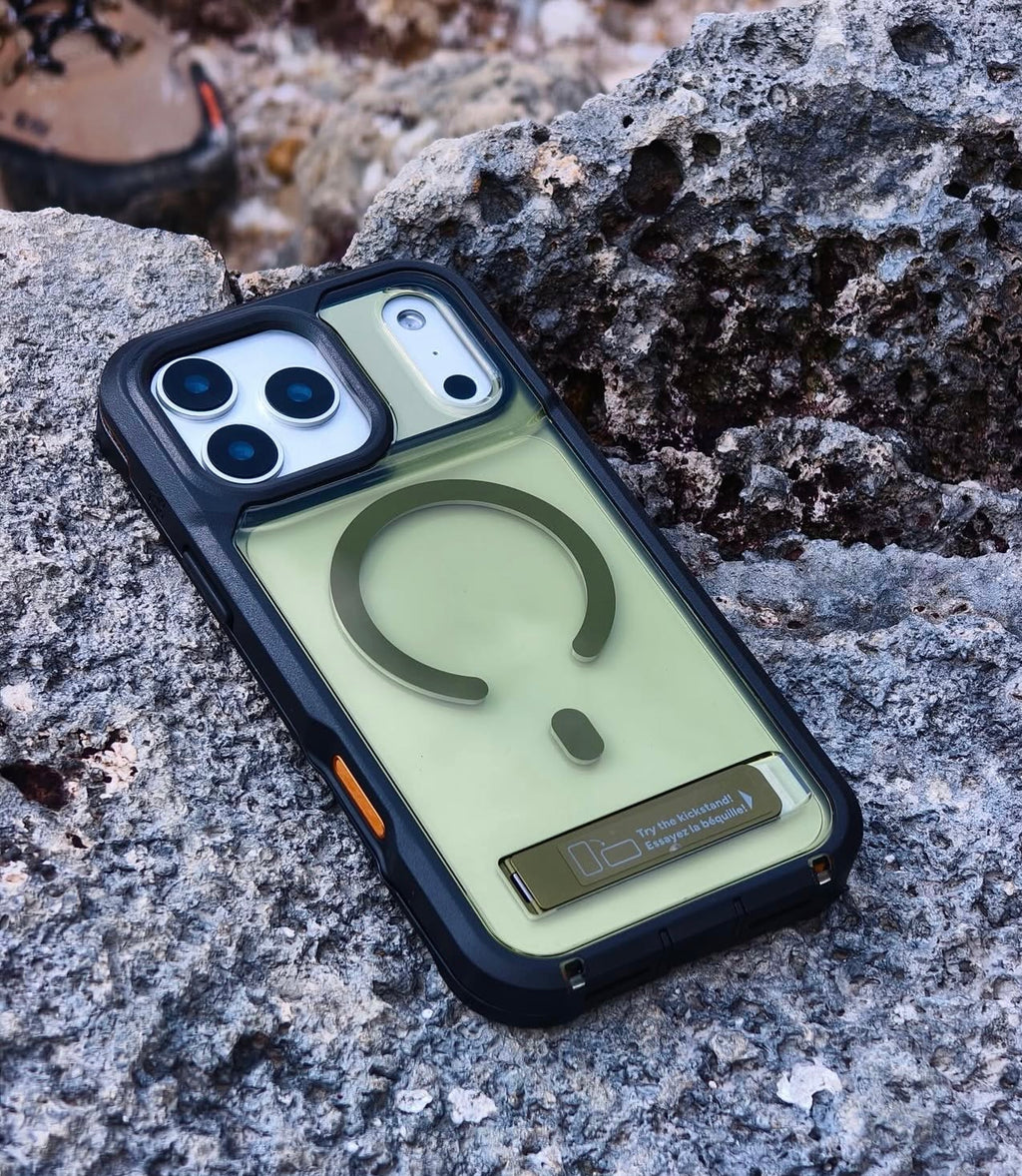 Cover iPhone 17 Pro Max | ZAGG Rainier Snap con Kickstand