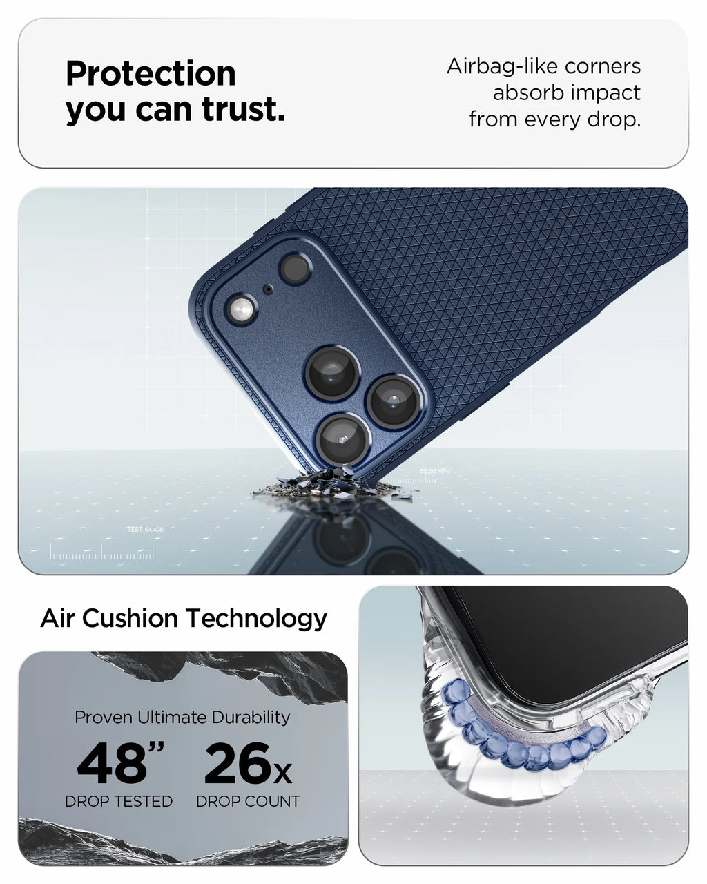 Cover iPhone 17 Pro Max | Spigen Liquid Air Shockproof